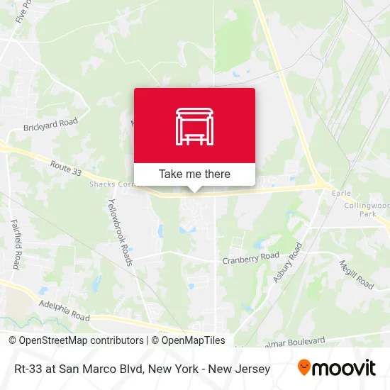Rt-33 at San Marco Blvd map