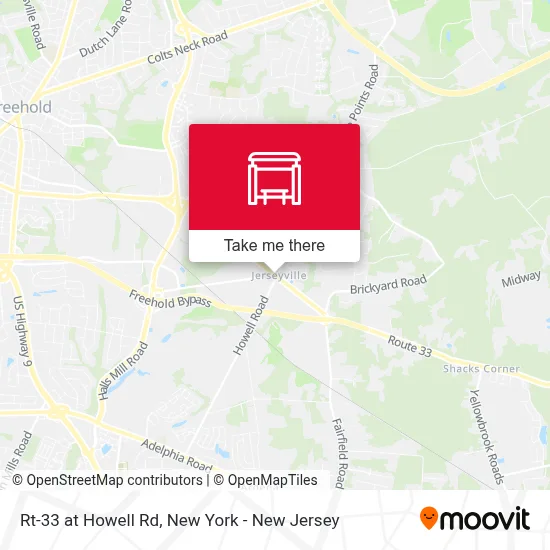 Rt-33 at Howell Rd map
