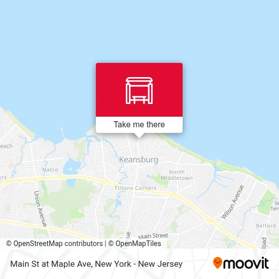 Main St at Maple Ave map