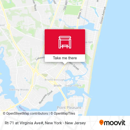 Rt-71 at Virginia Ave# map