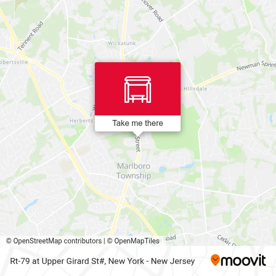Rt-79 at Upper Girard St# map