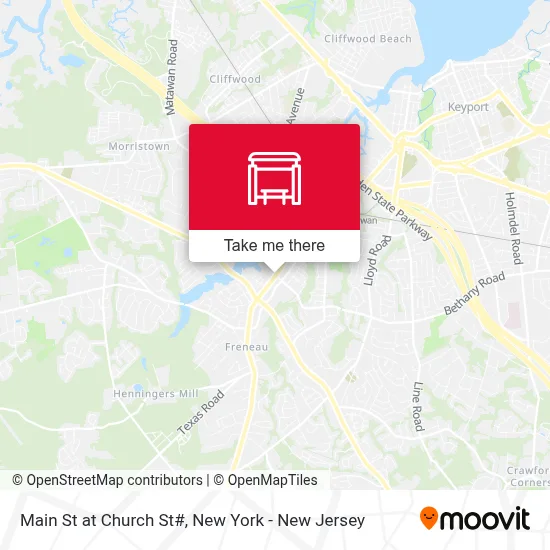 Main St at Church St# map