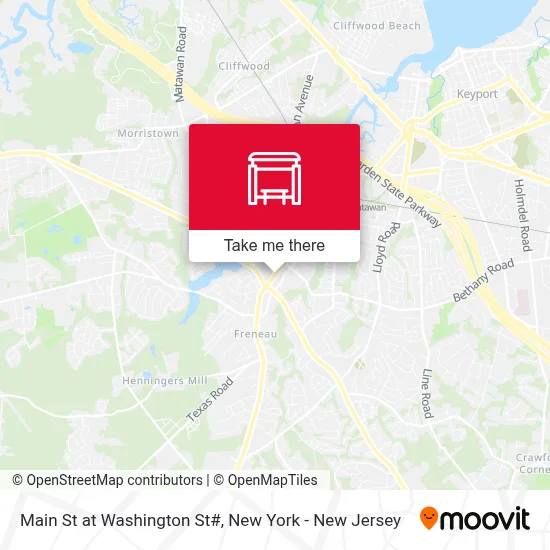 Main St at Washington St# map