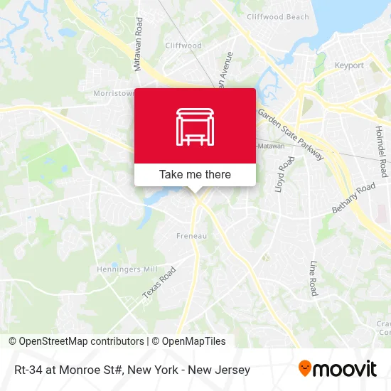 Rt-34 at Monroe St# map