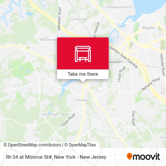 Rt-34 at Monroe St# map