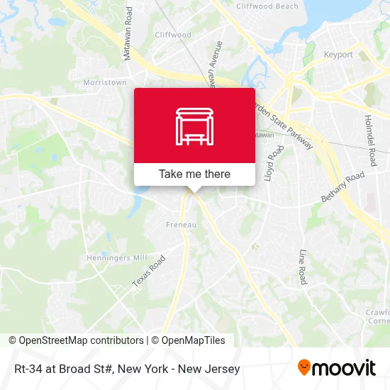Rt-34 at Broad St# map