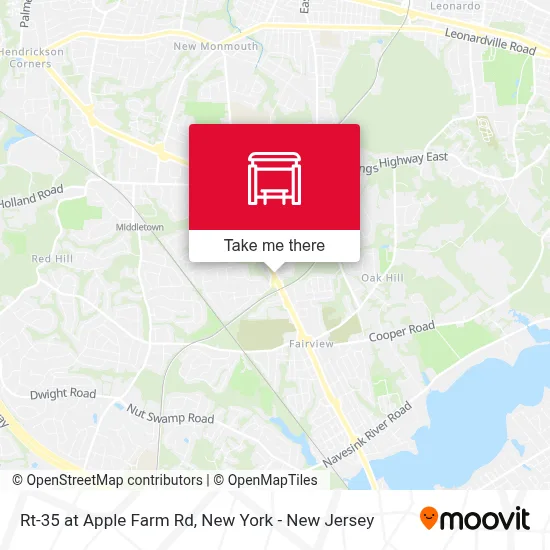 Rt-35 at Apple Farm Rd map