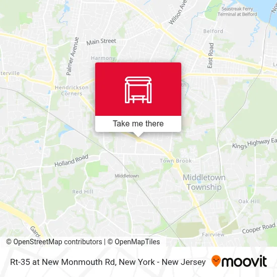 Rt-35 at New Monmouth Rd map