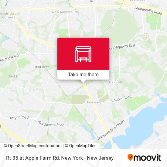 Rt-35 at Apple Farm Rd map