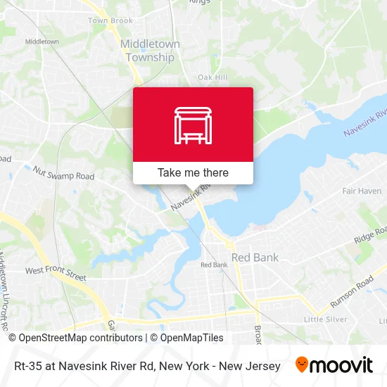 Rt-35 at Navesink River Rd map