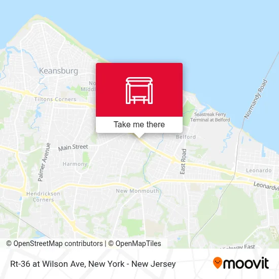 Rt-36 at Wilson Ave map