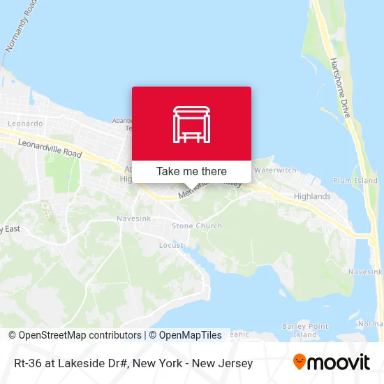 Rt-36 at Lakeside Dr# map