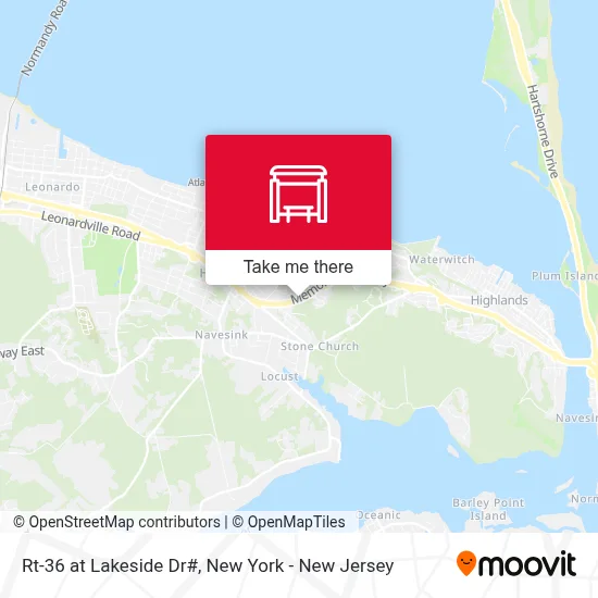 Rt-36 at Lakeside Dr# map