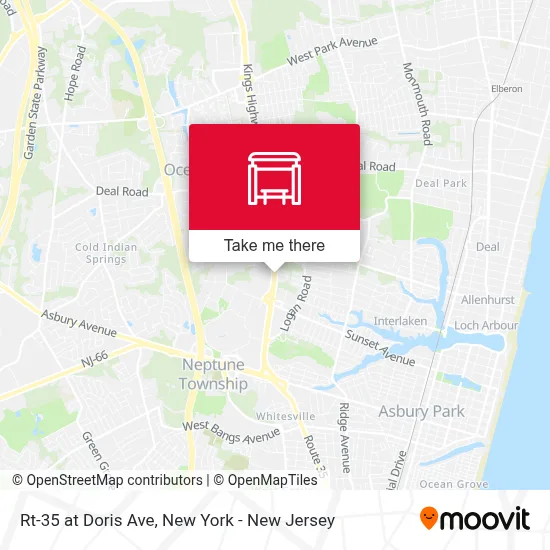 Rt-35 at Doris Ave map