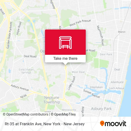 Rt-35 at Franklin Ave map