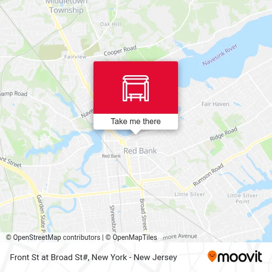 Front St at Broad St# map