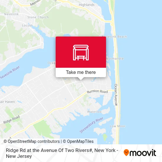 Ridge Rd at the Avenue Of Two Rivers# map