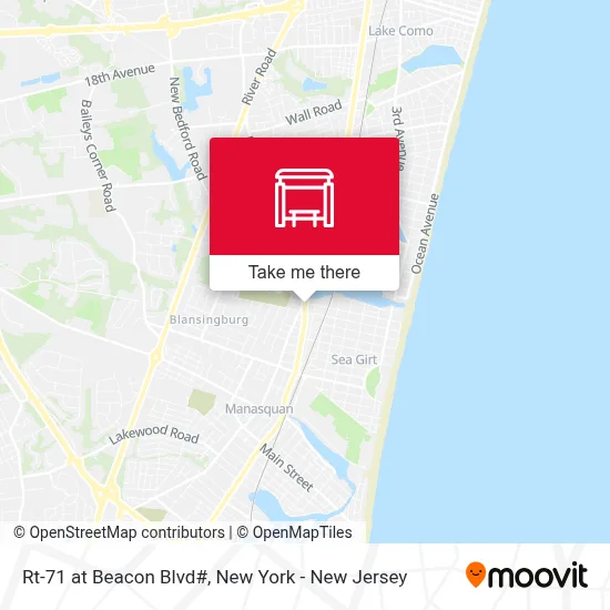 Rt-71 at Beacon Blvd# map