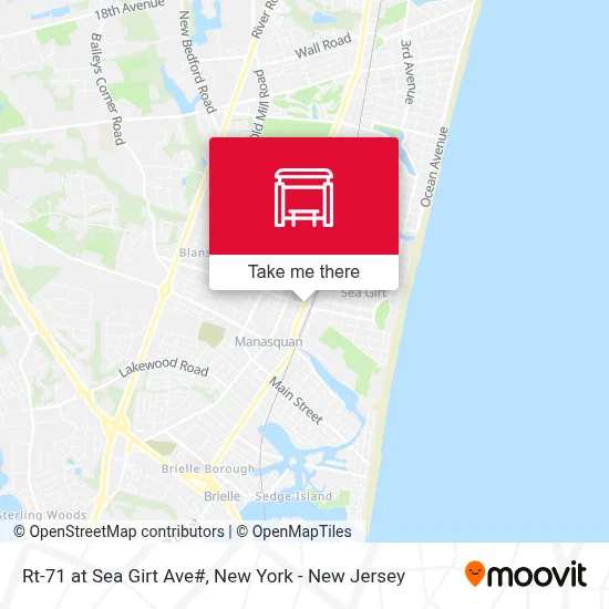 Rt-71 at Sea Girt Ave# map