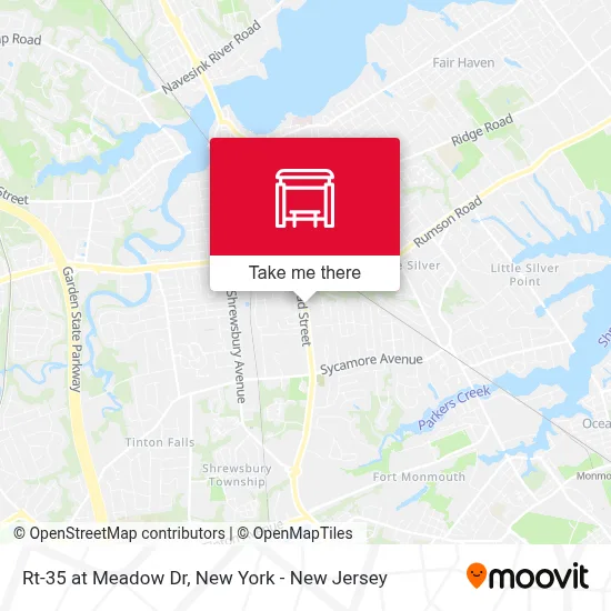 Rt-35 at Meadow Dr map