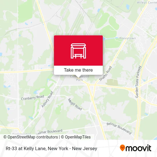 Rt-33 at Kelly Lane map