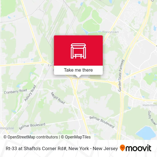 Rt-33 at Shafto's Corner Rd# map