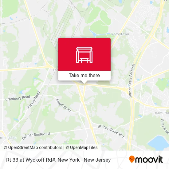Rt-33 at Wyckoff Rd# map
