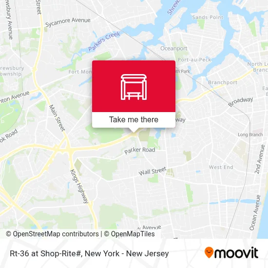 Rt-36 at Shop-Rite# map