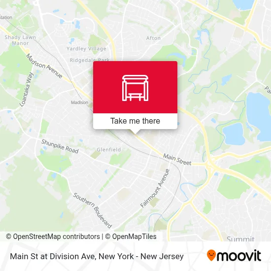 Main St at Division Ave map