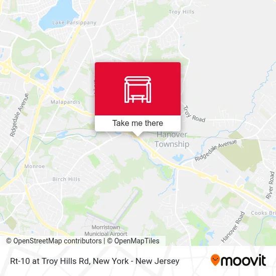 Rt-10 at Troy Hills Rd map