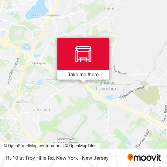Rt-10 at Troy Hills Rd map