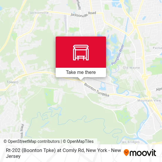 Rt-202 (Boonton Tpke) at Comly Rd map