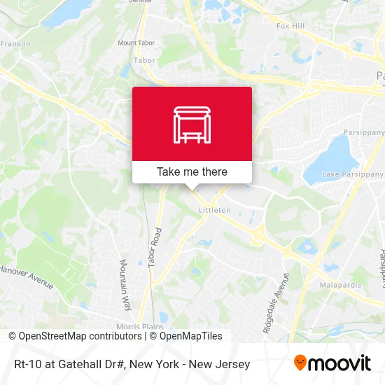 Rt-10 at Gatehall Dr# map