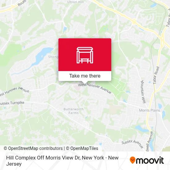 Hill Complex Off Morris View Dr map
