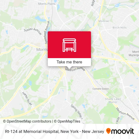 Rt-124 at Memorial Hospital map