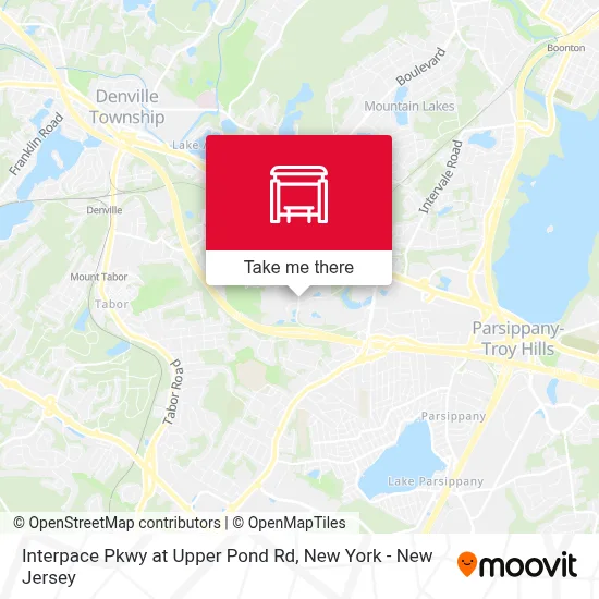 Interpace Pkwy at Upper Pond Rd map