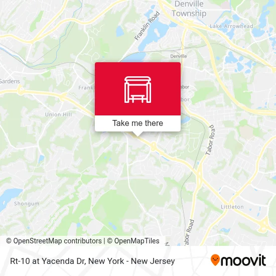 Rt-10 at Yacenda Dr map