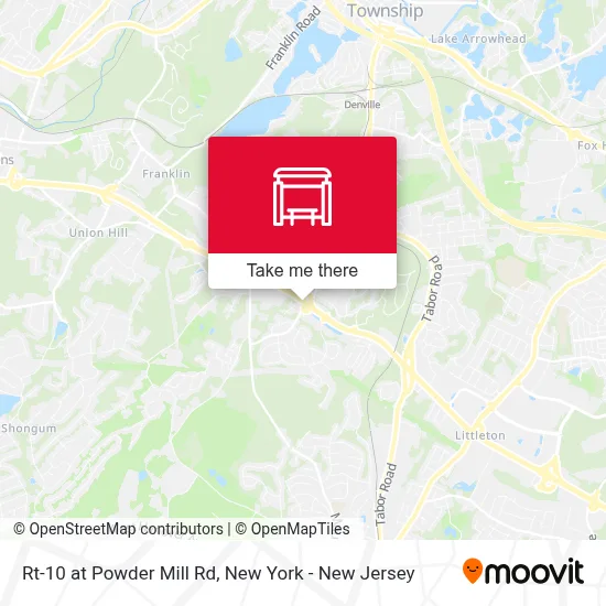 Rt-10 at Powder Mill Rd map