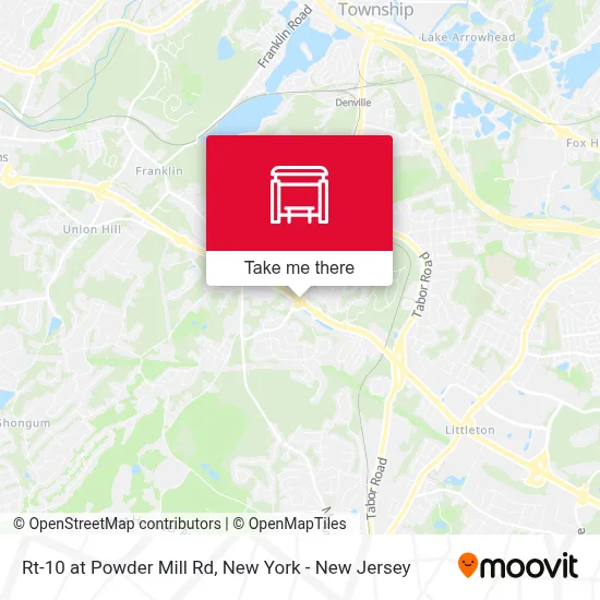 Rt-10 at Powder Mill Rd map