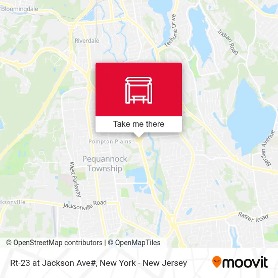 Rt-23 at Jackson Ave# map