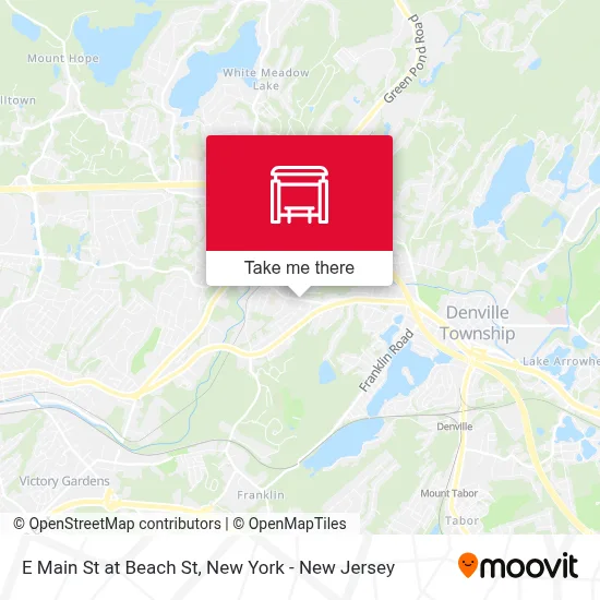 E Main St at Beach St map