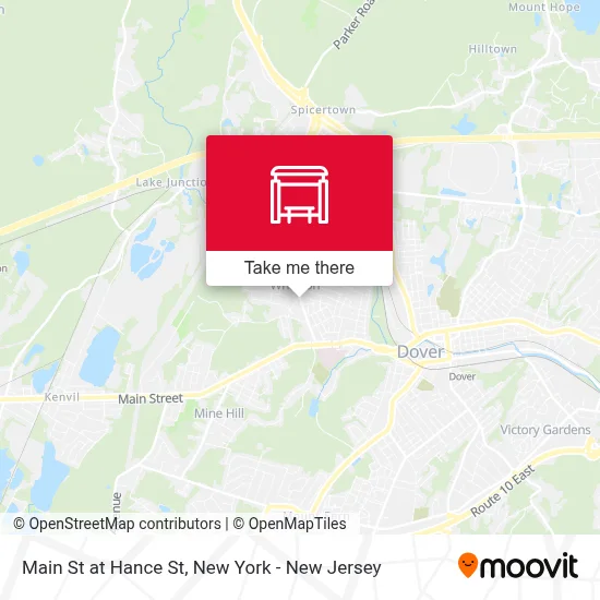 Main St at Hance St map