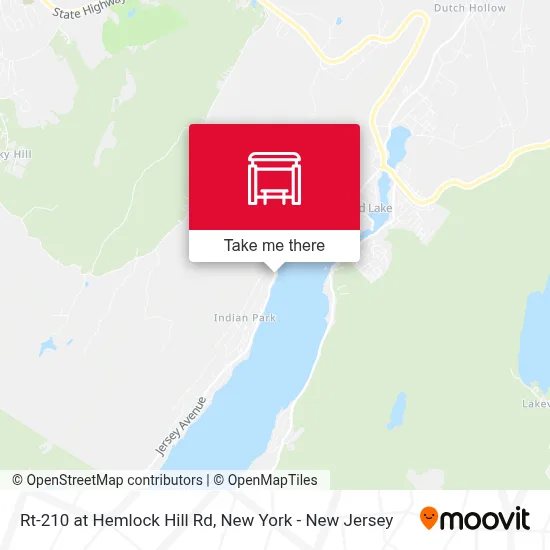 Rt-210 at Hemlock Hill Rd map