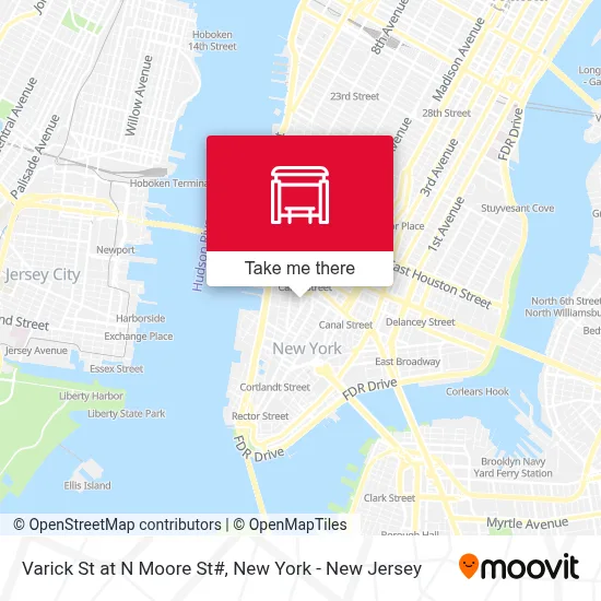 Varick St at N Moore St# map