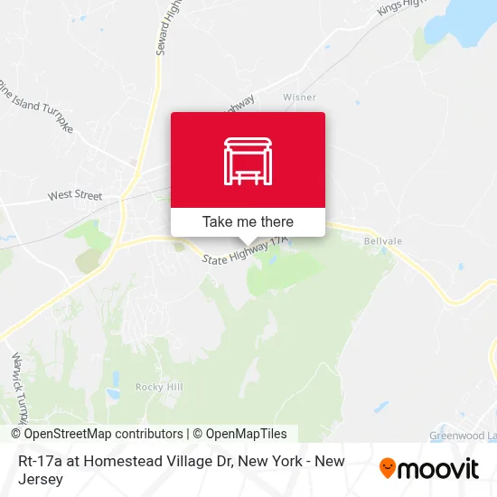 Rt-17a at Homestead Village Dr map