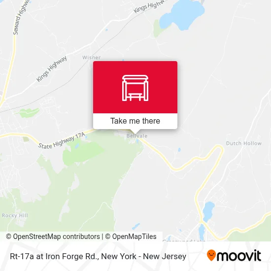 Rt-17a at Iron Forge Rd. map