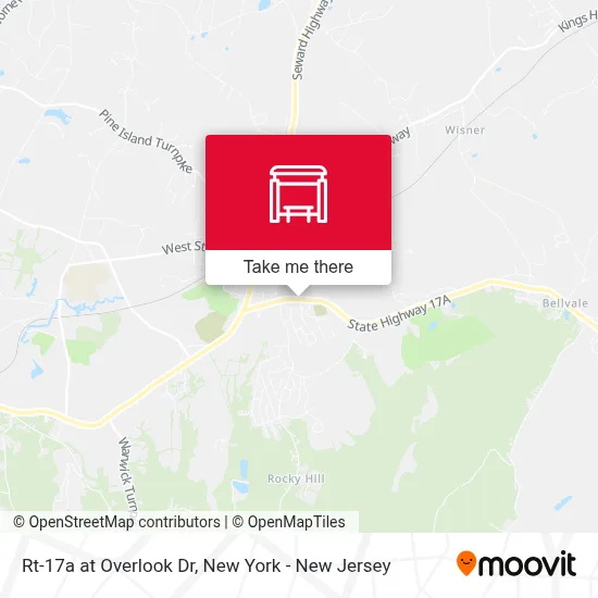 Rt-17a at Overlook Dr map