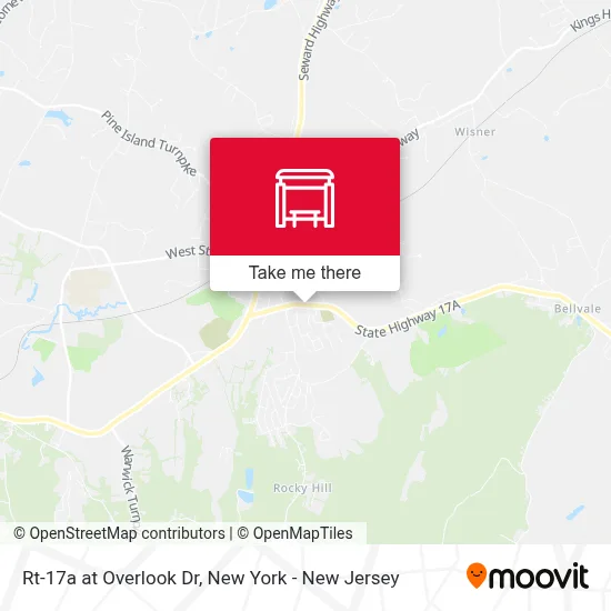 Rt-17a at Overlook Dr map