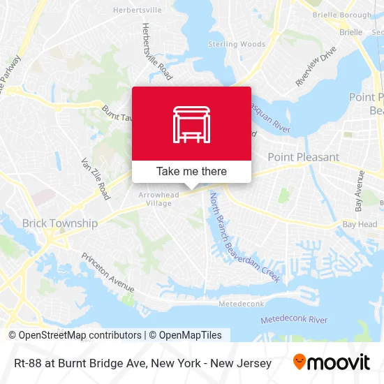 Rt-88 at Burnt Bridge Ave map