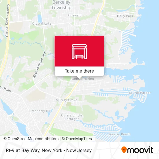 Rt-9 at Bay Way map